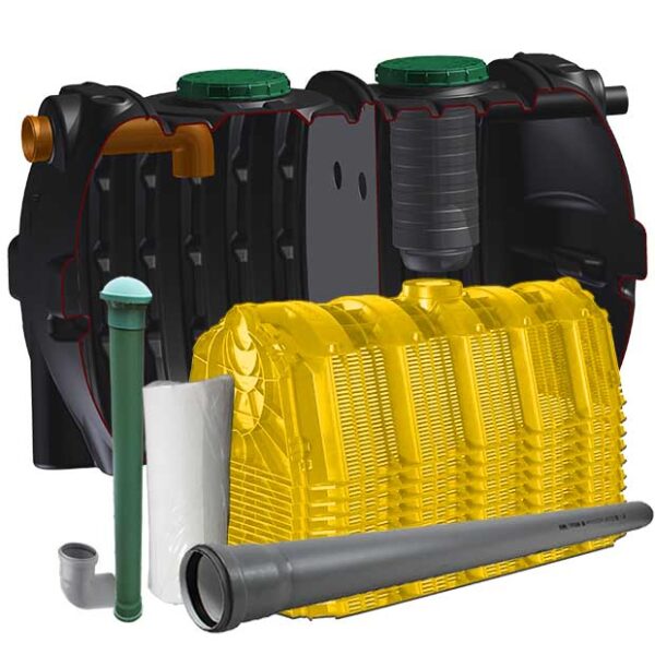 OCZYSZCZALNIA 3000L DWUKOMOROWA AQUABIN 10 TUNELI