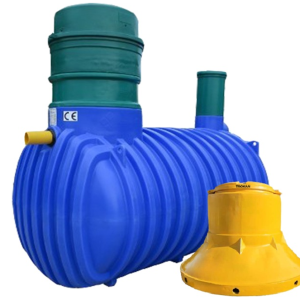 OCZYSZCZALNIA BIOLOGICZNA BIO-DUO-HYBRYDA 3000L ze studnią chłonną GAMA PLASTIC