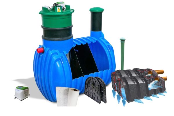 OCZYSZCZALNIA BIOLOGICZNA BIO-DUO-HYBRYDA 2500L 6 TUNELI AQUABIN